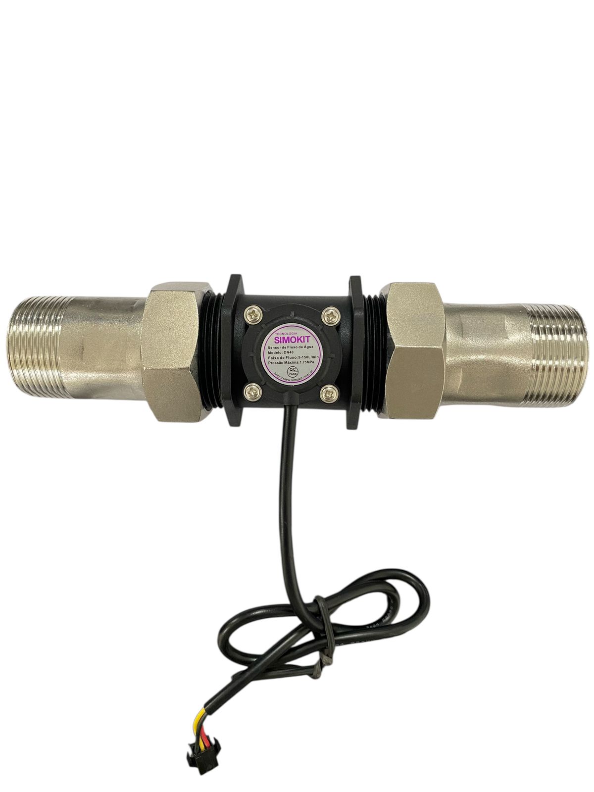 Kit Sensor de Fluxo DN40 Plast Eng + Conexões