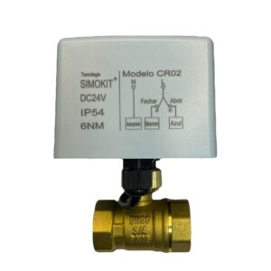 Válvula Esfera Reta Latão DN20 CR02 24V
