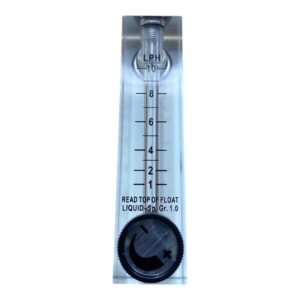 Rotâmetro Painel Água 1/4 1-10L/H C/ Válvula