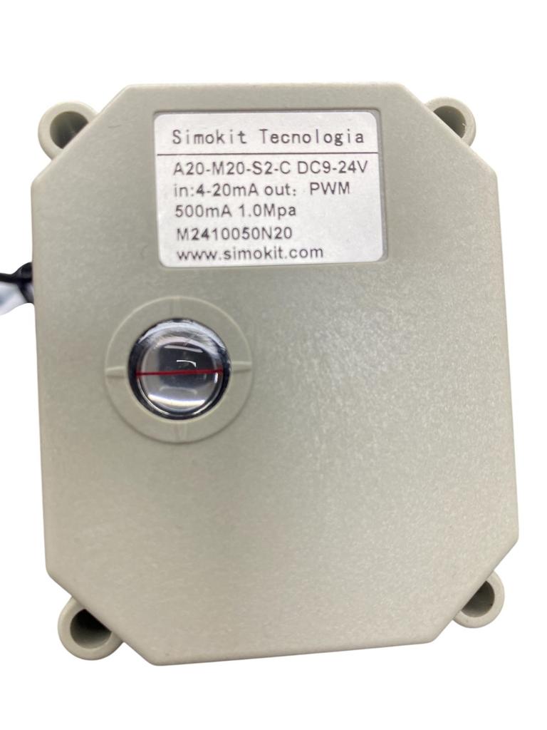 Válvula Esfera Reta Inox DN20 4-20mA Alta Temperatura - Imagem 2