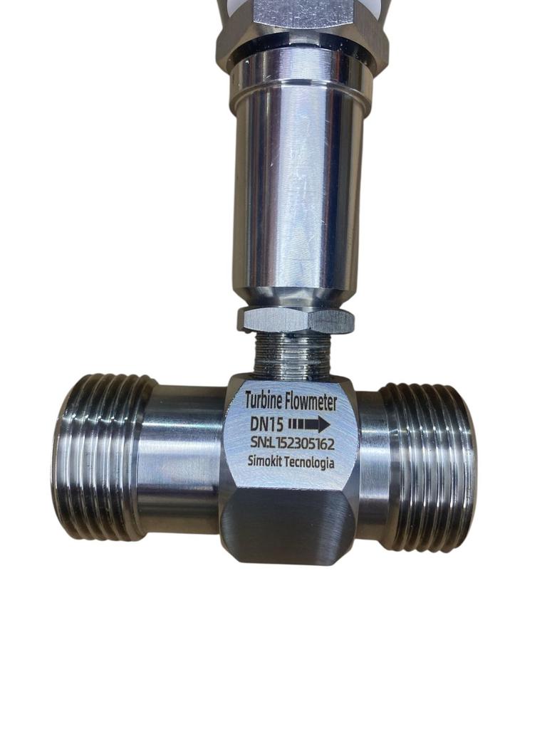 Sensor de fluxo Inox Alta Precisão Dn15 com LCD 4-20mA – SIMOKIT