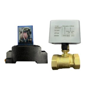 Válvula Esfera Reta Latão 2" 24vdc + Rele