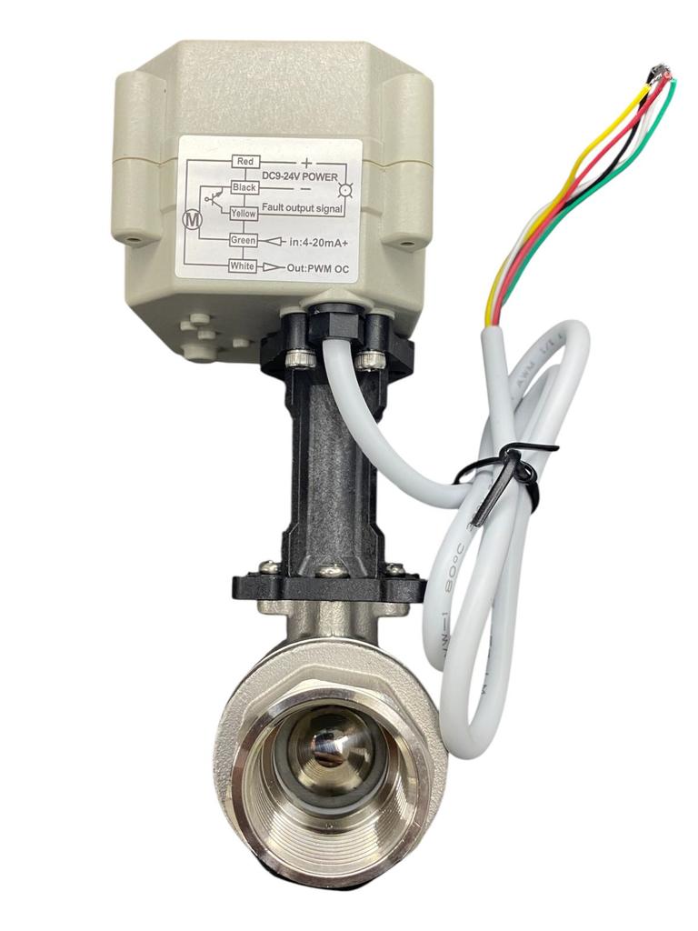 Válvula Esfera Reta Inox DN20 4-20mA Alta Temperatura - Imagem 3