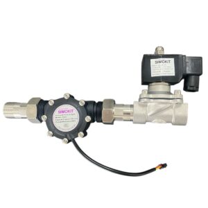 Kit Válvula Solenoide NF Inox DN20 + Sensor Fluxo DN25 + Conexões