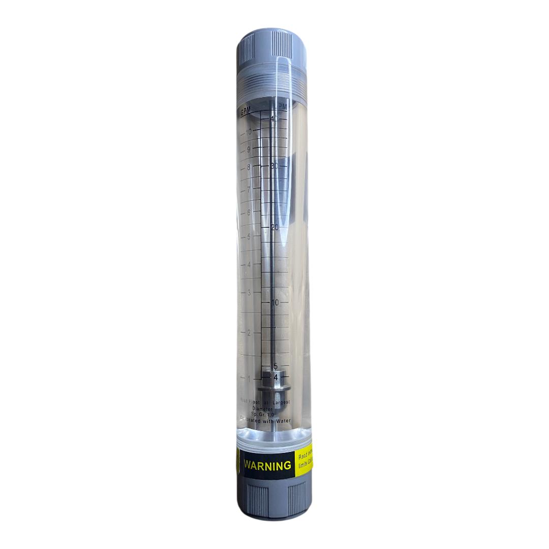 Rotâmetro Água 4 A 40 LPM BSP DN20 3/4POL