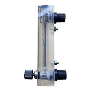 Rotâmetro Painel Água DN15 0.2-2 LPM C/ Válvula