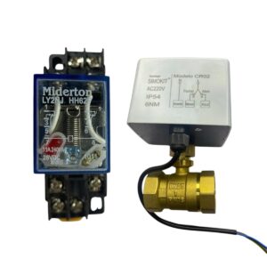 Válvula Esfera Reta Latão 1" 220v + Rele