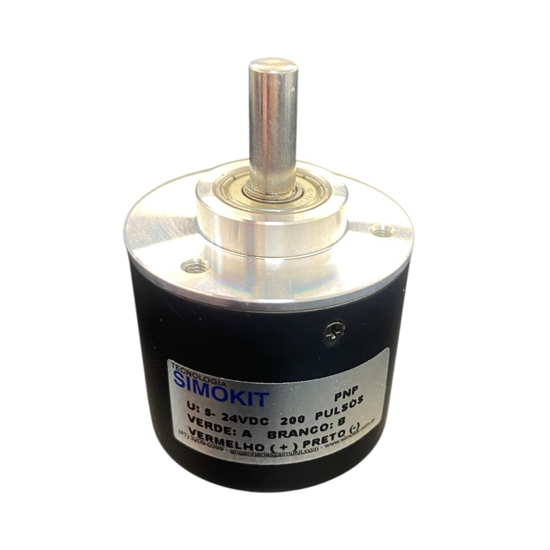 Encoder 200 Pulsos PNP Eixo 6mm 5-24v - SIMOKIT