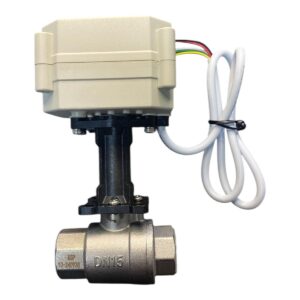 Válvula Esfera Reta Inox DN15 Alta Temperatura 4-20mA