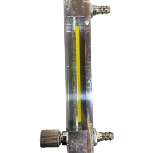 Rotâmetro Painel Água VIDRO 10- 100 ml/min C/ Válvula