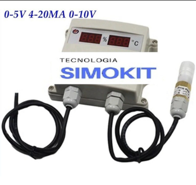 Sensor De Umidade E Temperatura Saída 0-10V
