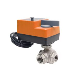 Válvula Esfera 3 Vias Inox DN50 Proporcional 0-10V - 4/20ma