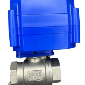 Válvula Esfera Reta Inox DN15 CR04S 9-24v