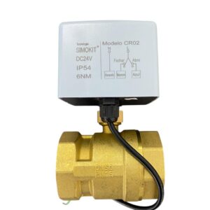 Válvula Esfera Reta Latão DN50 CR02 24V