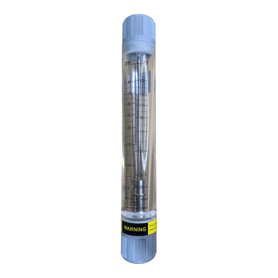 Rotâmetro Água 15 A 150 LPM BSP DN25