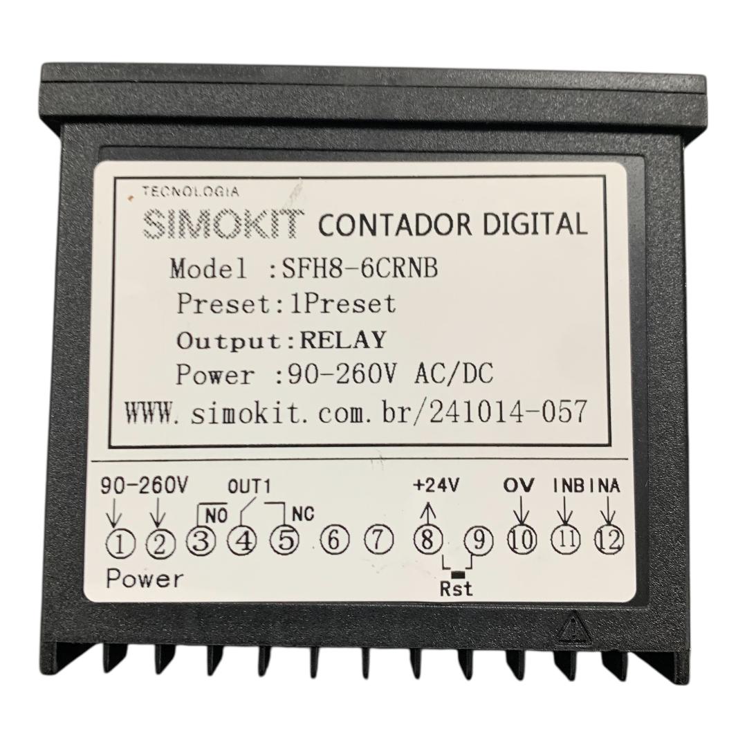 Encoder 200 Pulsos6mm 24v + Roda 96mm+ Contador+ Suporte - Imagem 8