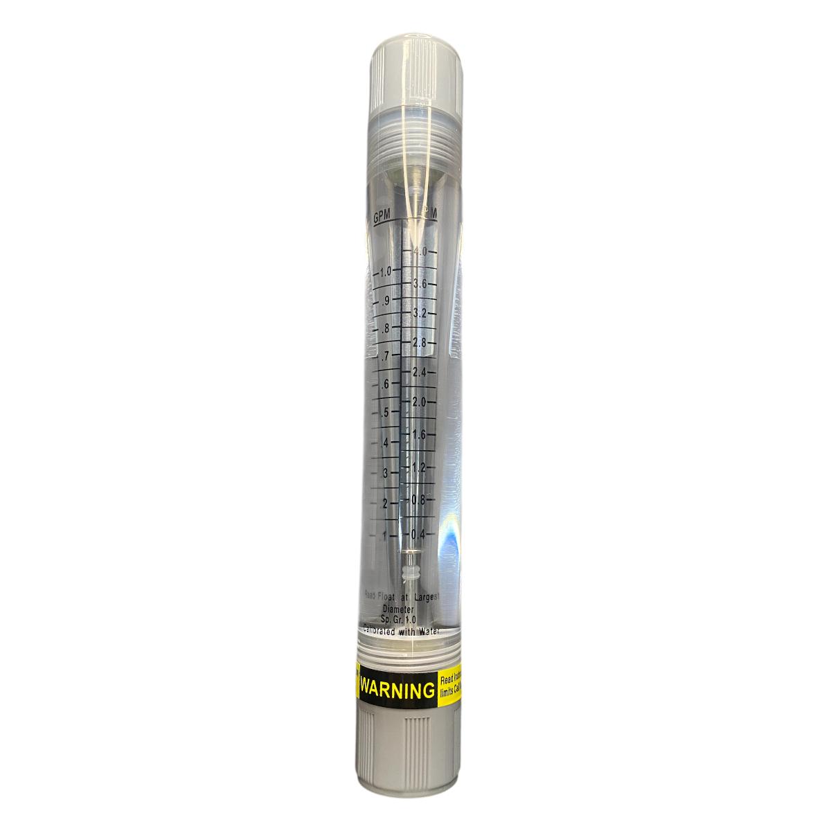 Rotâmetro Água 0.4 A 4.0 LPM BSP DN15