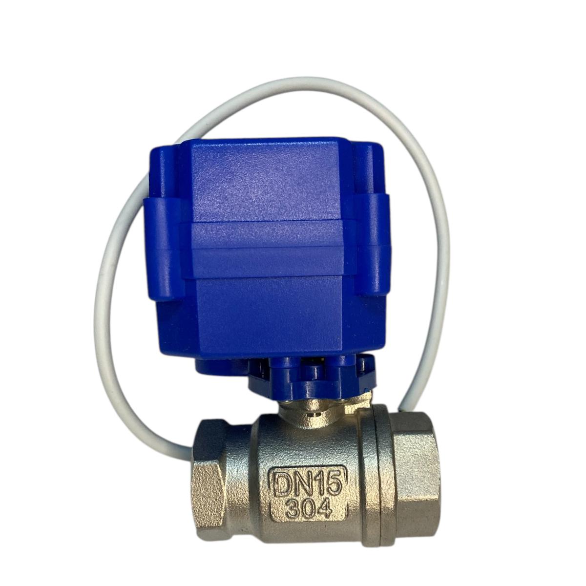 Válvula Esfera Reta Inox DN15 CR02S 9-24V