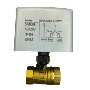 Válvula Esfera Reta Latão DN20 CR02 220V