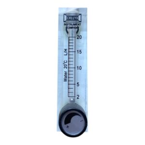 Rotâmetro Painel Água 1/4 2-20 L/h c/ válvula