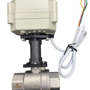 Válvula Esfera Reta Inox DN20 4-20mA  Alta Temperatura