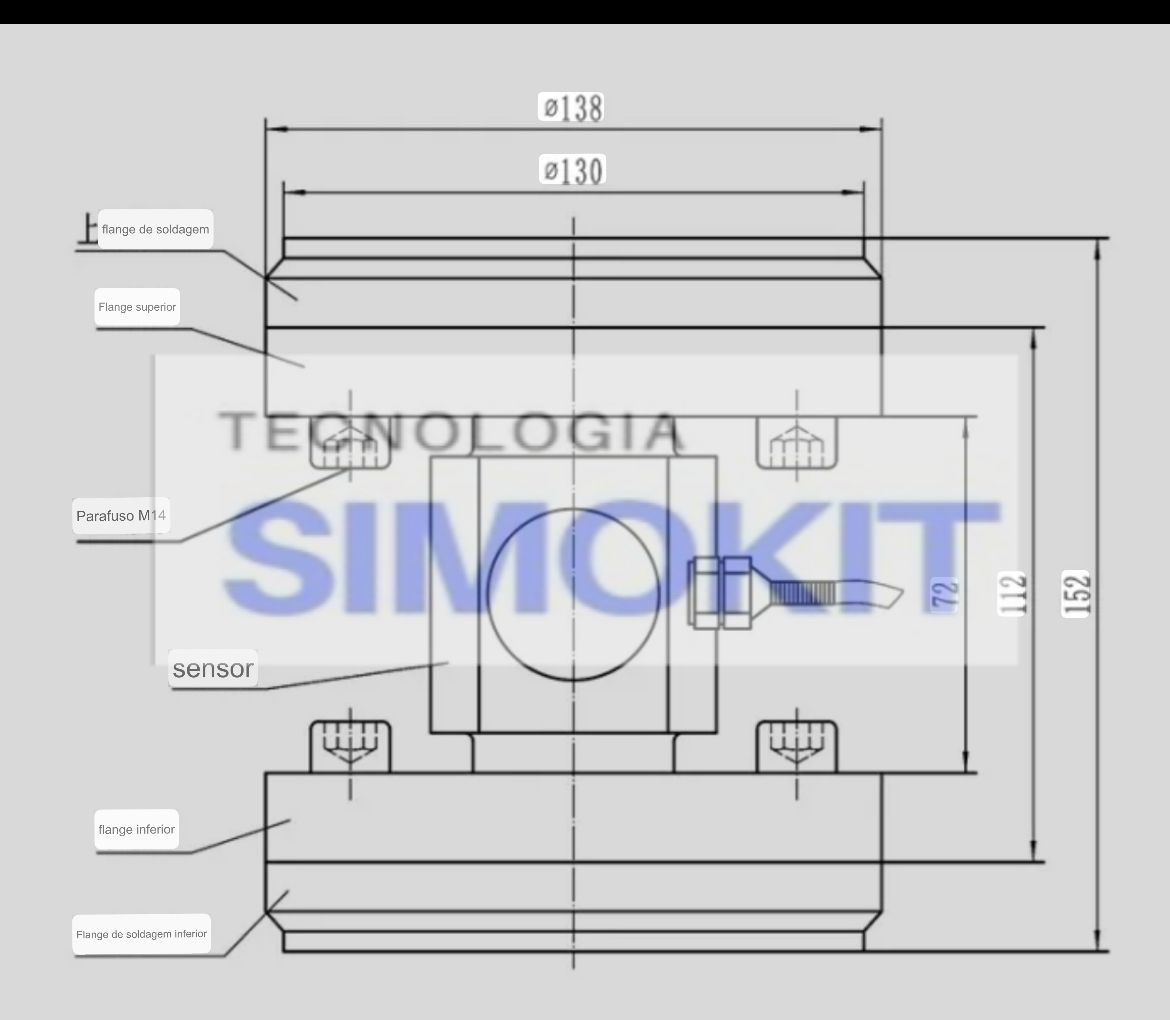 Célula De Carga para SILOS 20T - Imagem 4