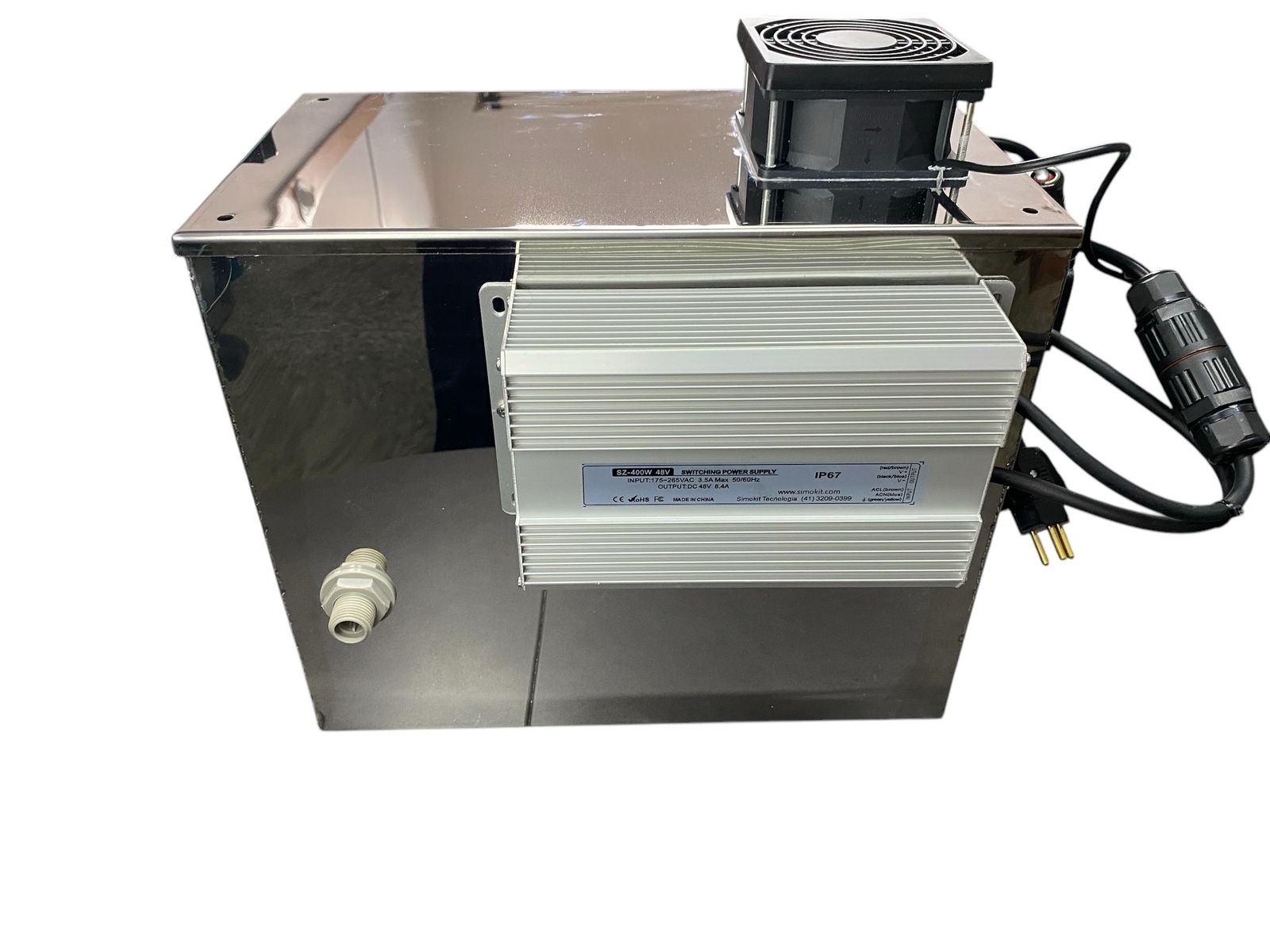 Umidificador Industrial 10kg/hora Inox Saída Lateral DN50 em Inox - Imagem 2