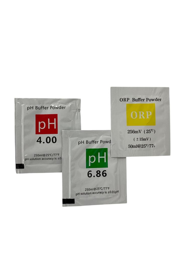 Kit Calibração Completa pH e ORP c/3 Sachês 6,86 4,00 256 mV