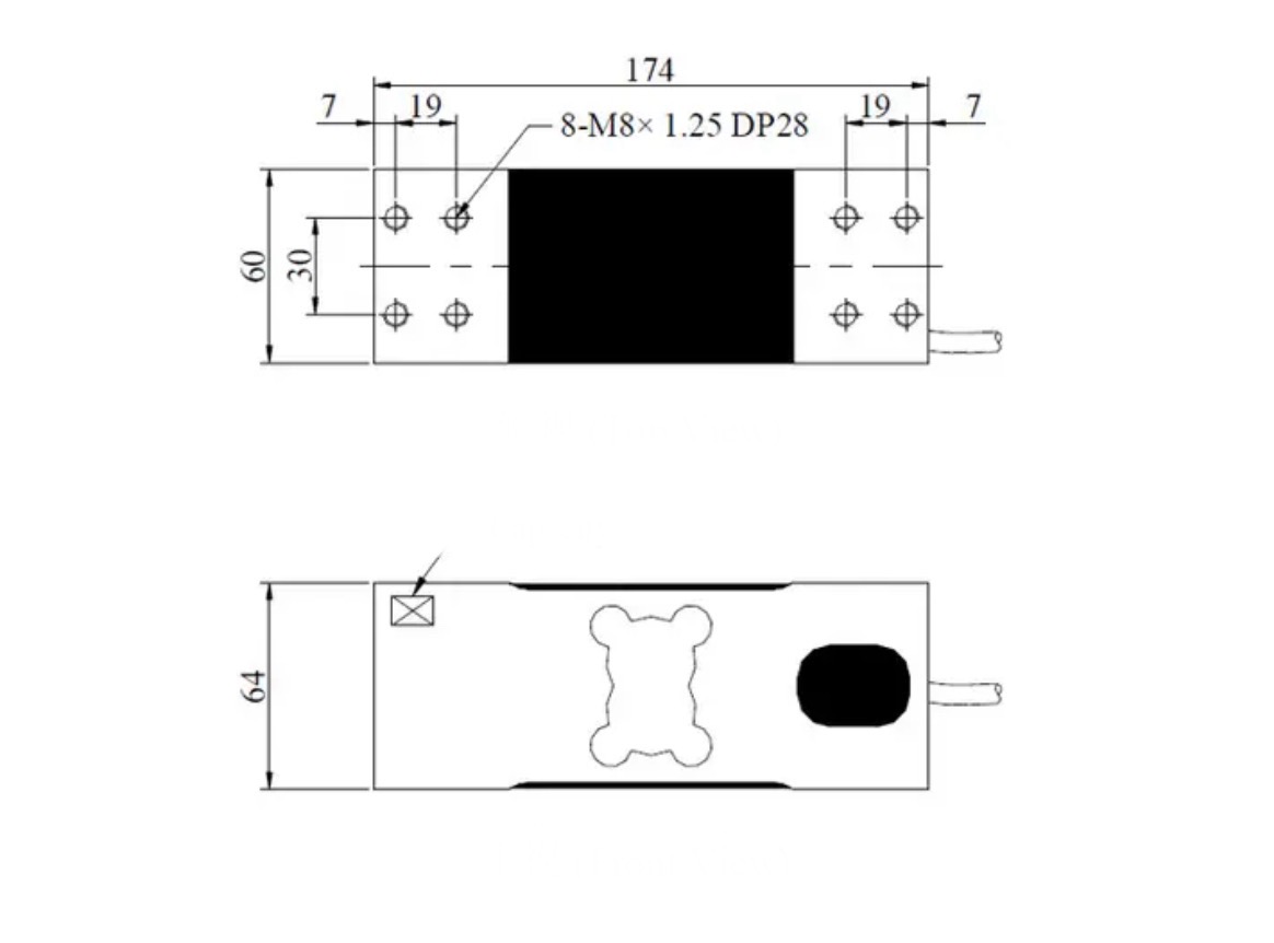 Célula De Carga 100kg 174x64x60mm - Imagem 6