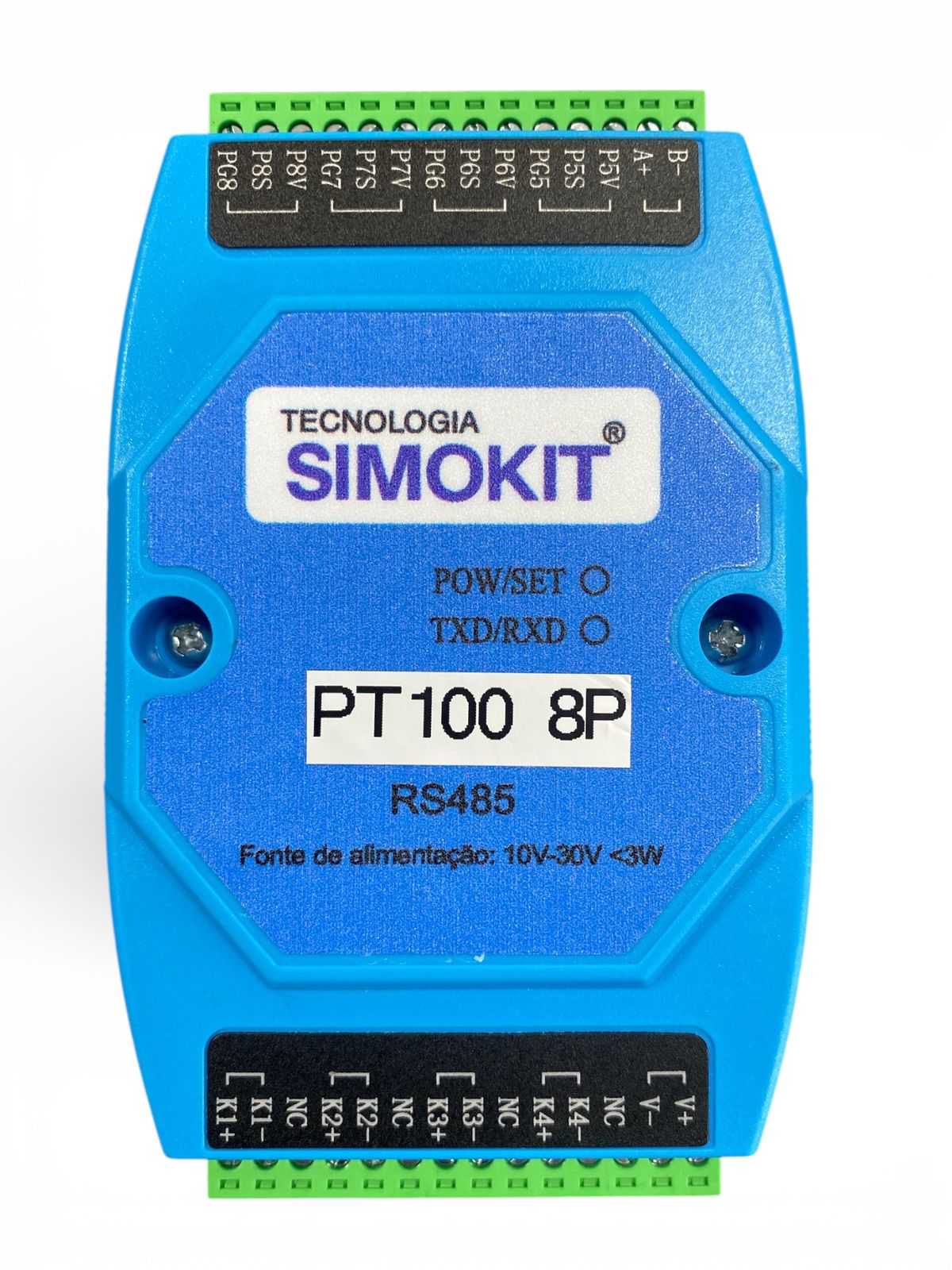 Módulo I/o Rs485 Modbus Rtu 8 Entradas Pt100 - Imagem 2
