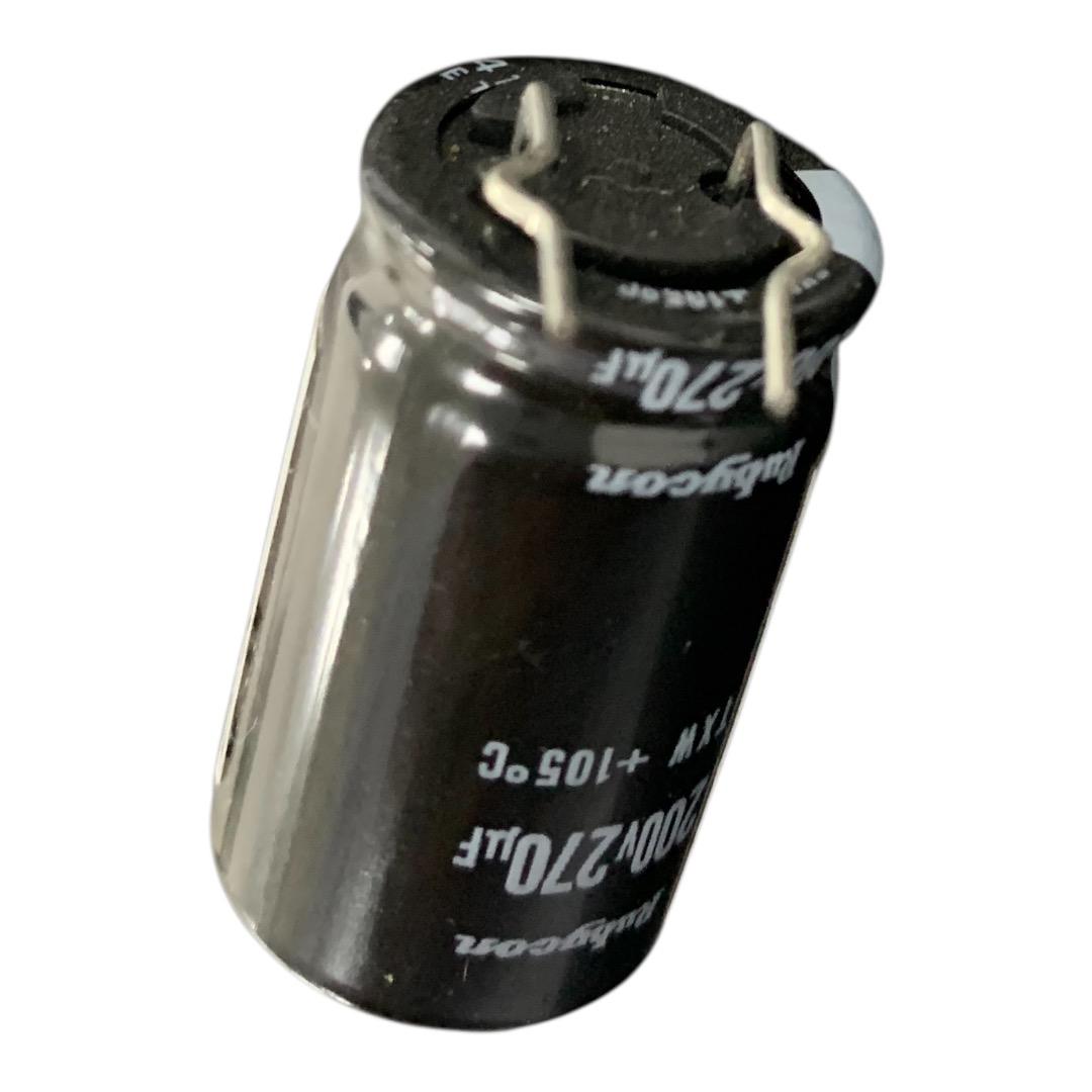 Capacitor Eletrolítico 270uf 200v 20x30mm - 2 peças - Imagem 3