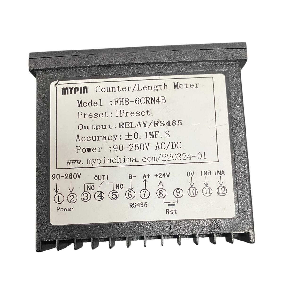 Contador de comprimento Rele Rs485 1 preset
