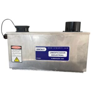 Umidificador Industrial 3kg/hora c/ controlador umidade Wi-fi Pequeno em Inox
