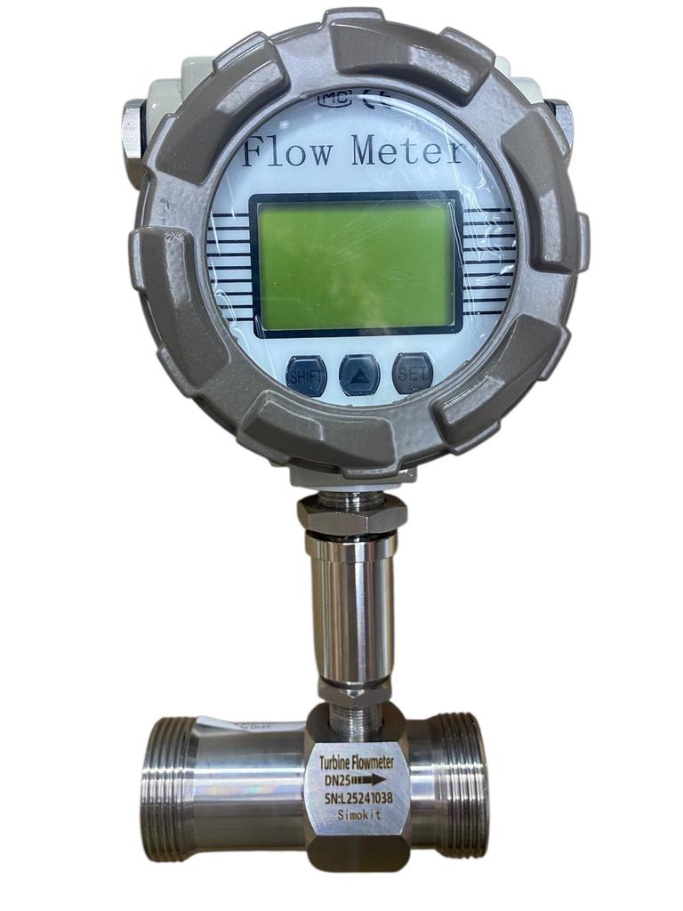 Sensor de fluxo inox Alta Precisão Dn32 C/ visor LCD 4/20mA
