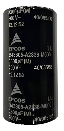 Capacitor Eletrolítico 3300uf 200v 3300 Epcos - 2 Peças