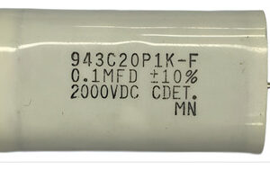 Capacitor 0.1uf 2000v 44x15mm