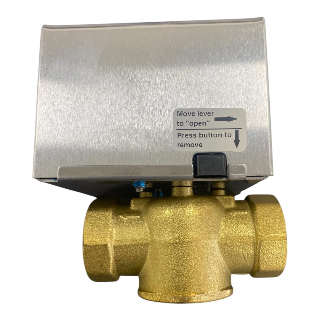 Válvula Esfera Reta Latão DN25 NF 220V AC e RETORNO POR MOLA - Imagem 2