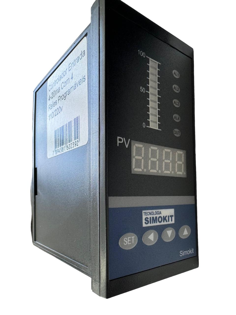 Controlador Entrada 4-20ma Com 4 Relês Programáveis 220V