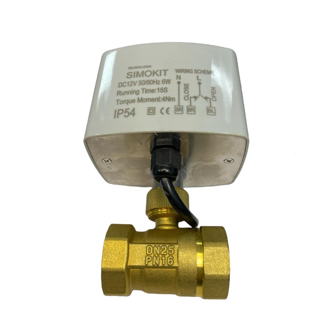 Válvula Esfera Reta Latão DN25 CR02 12V - Imagem 4