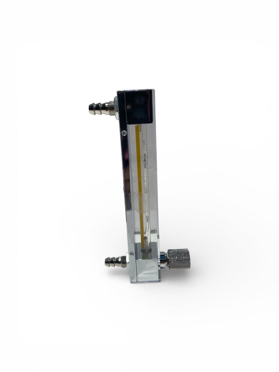 Rotâmetro Painel Água VIDRO 2.5 - 25 ml/min C/ Válvula - Imagem 2