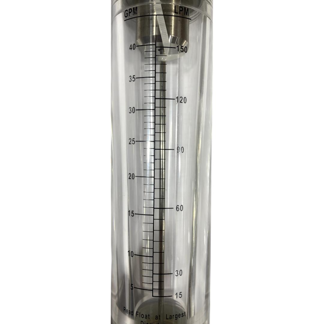 ROTAMETRO AGUA 15-150 LPM LZM DN40 - Imagem 2