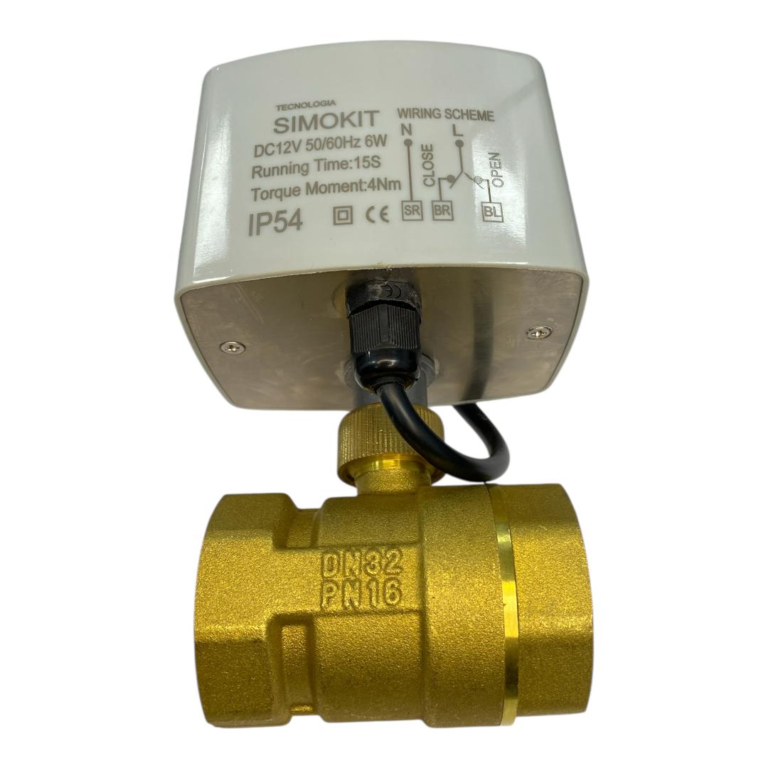 Válvula Esfera Reta Latão DN32 CR02 12V - Imagem 4