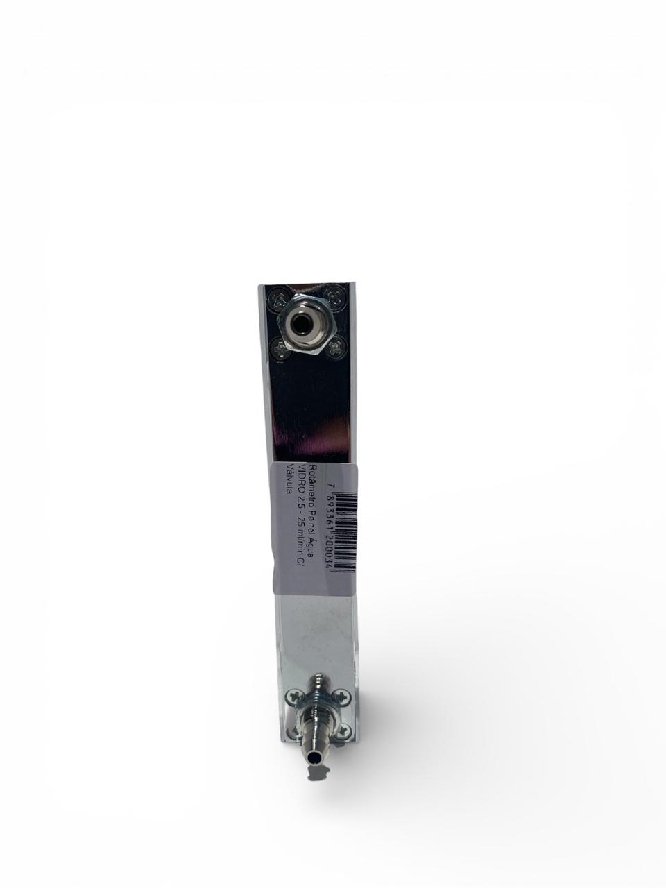 Rotâmetro Painel Água VIDRO 2.5 - 25 ml/min C/ Válvula - Imagem 3