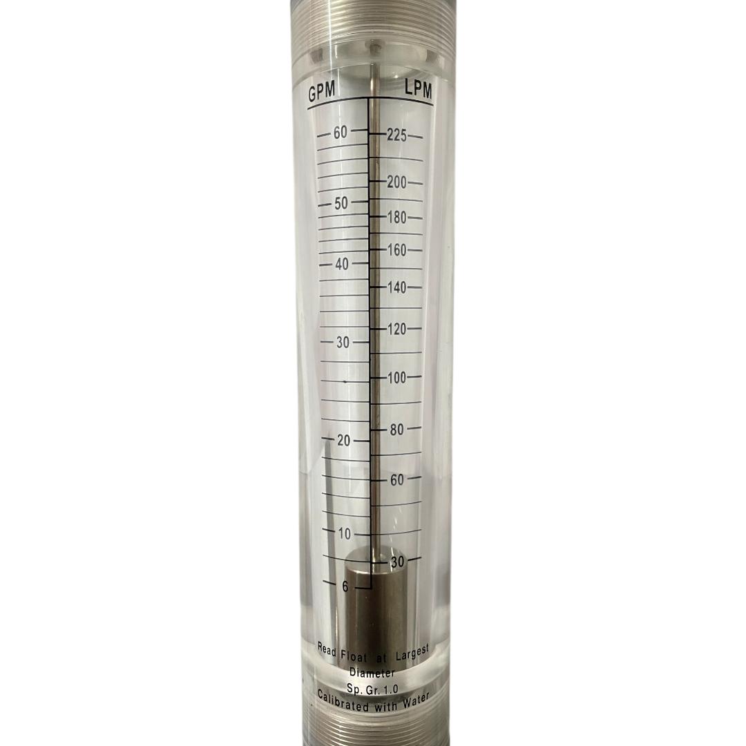 ROTAMETRO AGUA 30-225 LPM LZM DN25 - Imagem 2