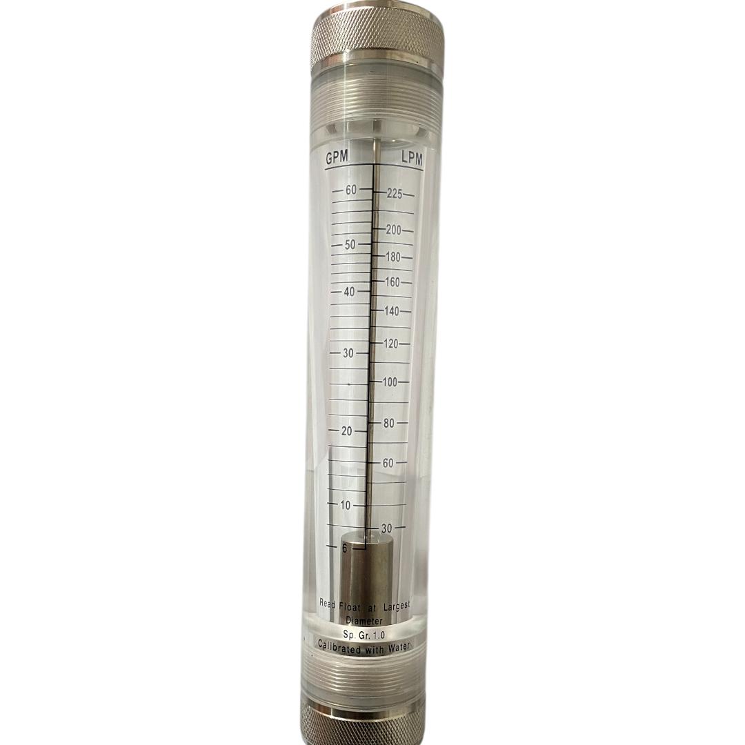 ROTAMETRO AGUA 30-225 LPM LZM DN25