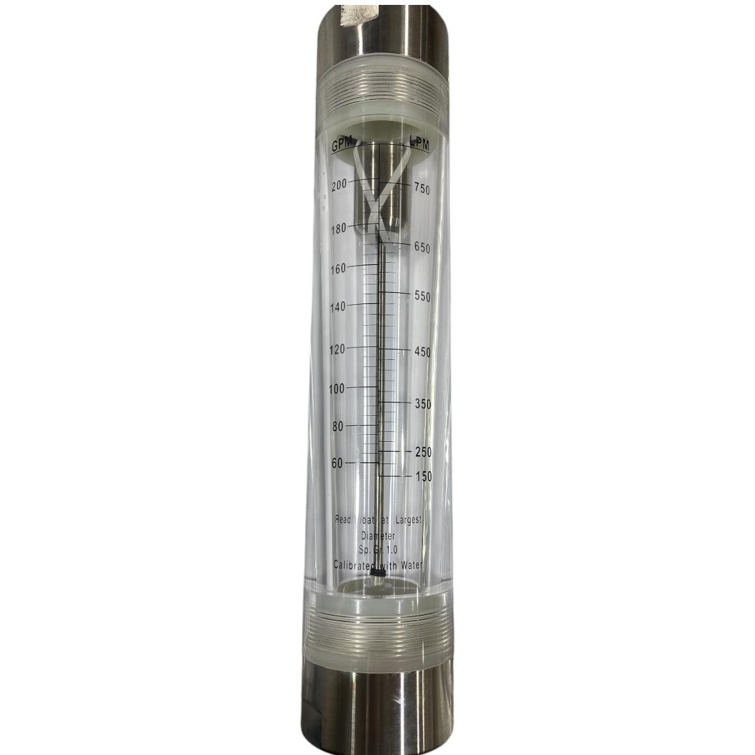 ROTAMETRO AGUA 150-750 LPM LZM DN50