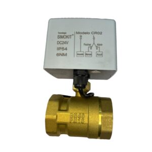 Válvula Esfera Reta Latão DN40 CR02 24V