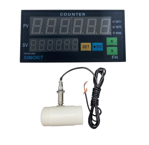 Kit Medidor Sensor Fluxo Ácidos/bases Dn50+ Controlador