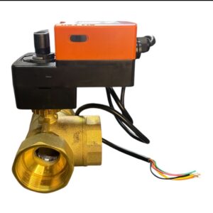Válvula Esfera 3 vias Latão DN50 ON/OFF 220V - WVA4- 106