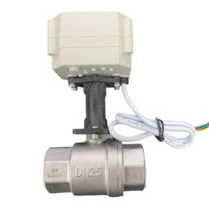 Válvula Esfera Reta Inox DN25 4-20mA Alta Temperatura
